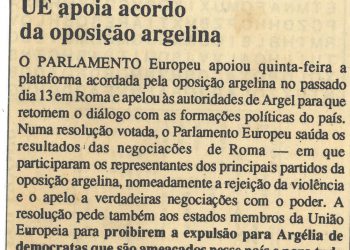 UE apoia acordo da Publicado 21 de Junho de 1995