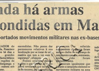 Ainda há armas escondidas em Manica de 20 de junho de 1995