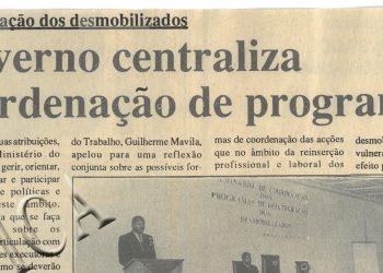 Governo centraliza coordenação de programas de 21 de junho de 1995