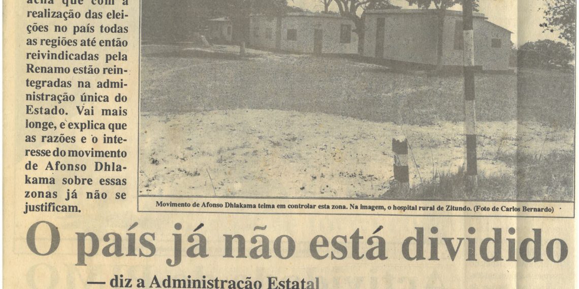 O pais já não esta dividido de 21 de Janeiro de 1995