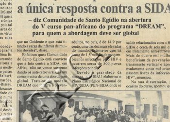 Prevenção não pode ser a única resposta contra a SIDA de 8 de fevereiro de 2005