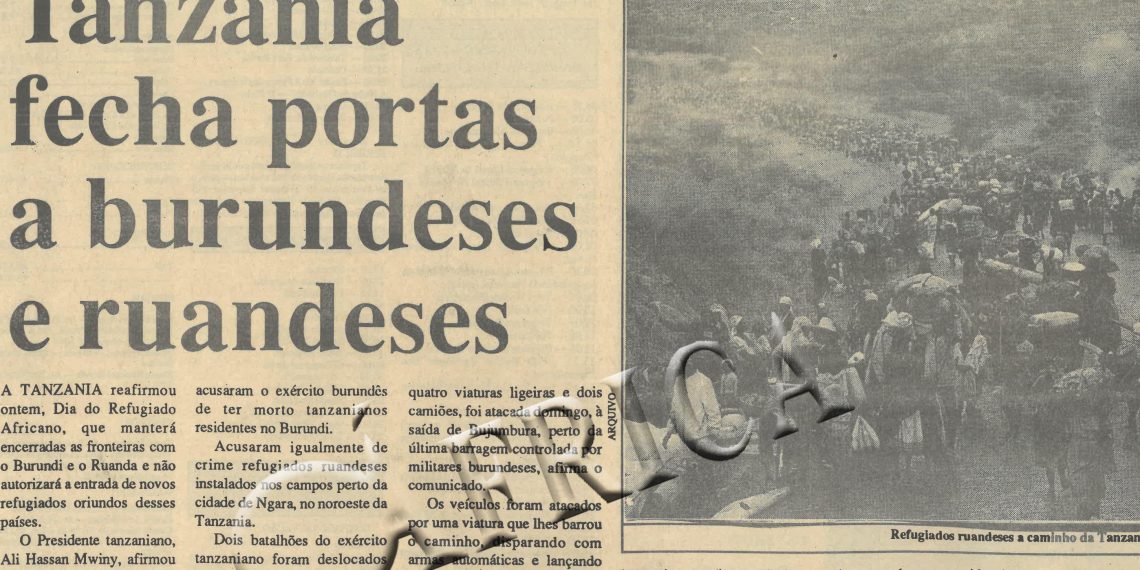 Tanzânia fecha portas a burundeses e ruandeses 21 de Junho de 1995