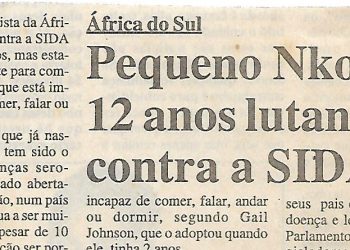 África do Sul Pequeno Nkosi faz 12 anos lutando contra a SIDA – 6 de Fevereiro de 2001
