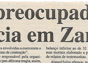 OUA preocupada com violência em Zanzibar – 31 de Janeiro de 2001