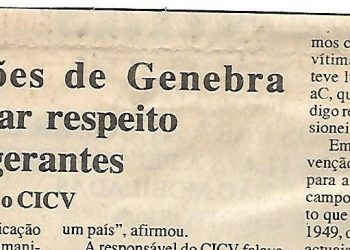 Angola: Convenções de Genenbra podem criar respeito entre beligerantes – 21 de Julho de 2000
