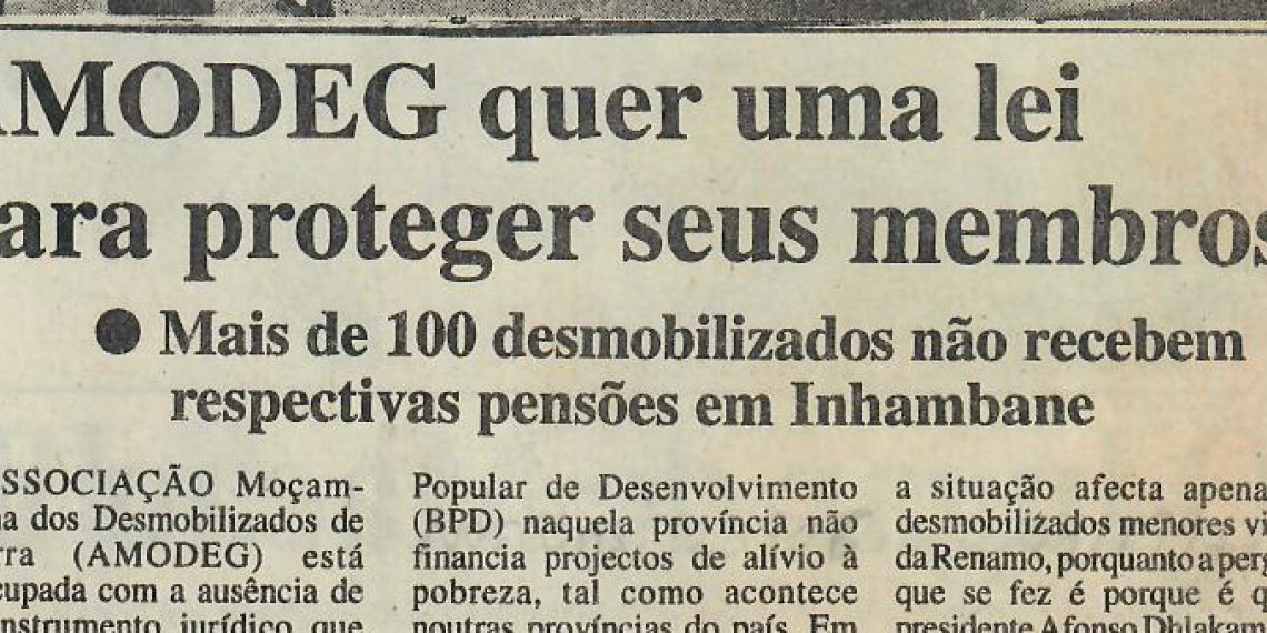 AMODEG quer uma lei para proteger seus membros -13 de Setembro de 1997