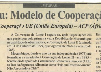 Acordo de Cotonou: Modelo de Cooperação Norte-Sul? – 21 de Janeiro de 2005