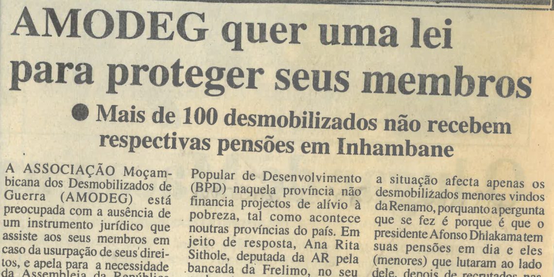 AMODEG quer uma lei para proteger seus membros – 13 de Setembro de 1997