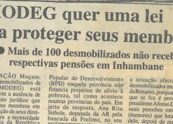 AMODEG quer uma lei para proteger seus membros – 13 de Setembro de 1997