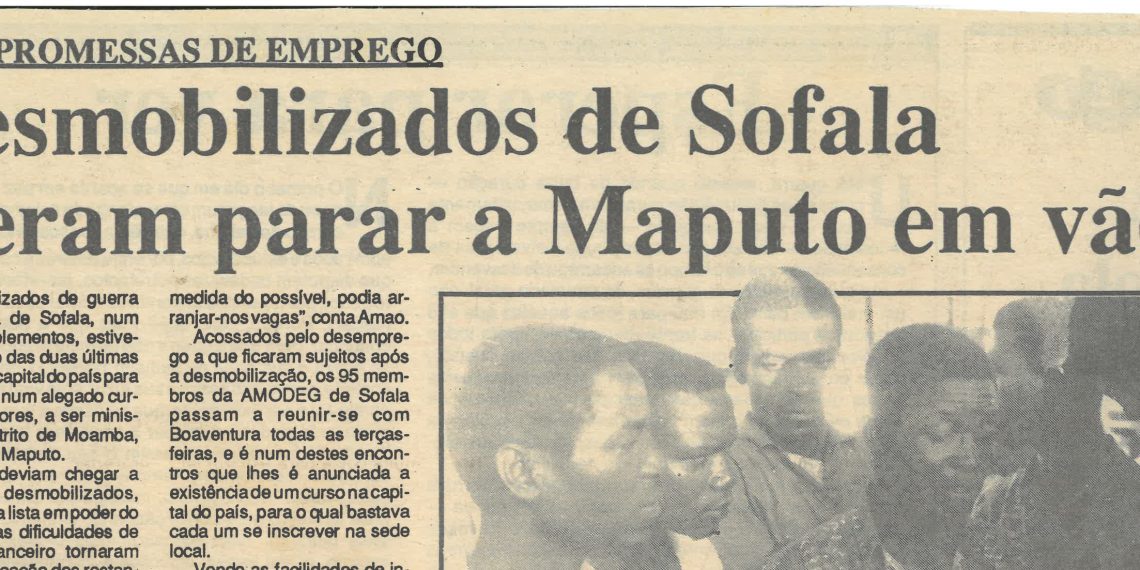 Com promessa de emprego: Desmobilizados de Sofala vieram parar a Maputo em vão – 18 de Junho de 1995