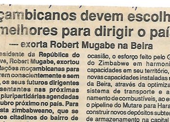 Moçambicanos devem escolher os melhores para dirigir o país – 06 de Setembro de 1994