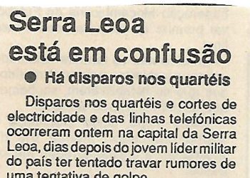Serra Leoa está em confusão – 14 de Setembro de 1994