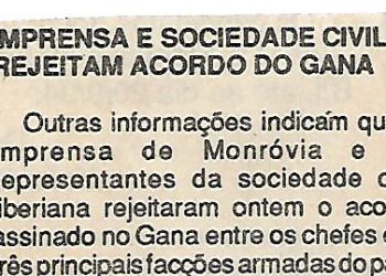 Imprensa e Sociedade Civil rejeitam acordo do Gana – 14 de Setembro de 1994