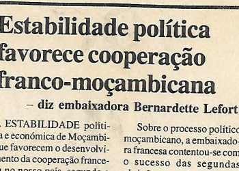 Estabilidade política favorece cooperação franco-moçambicana – 18 de Julho de 2000