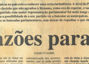 Eleições autárquicas: Não há razões para boicotes – 21 de Abril de 1997