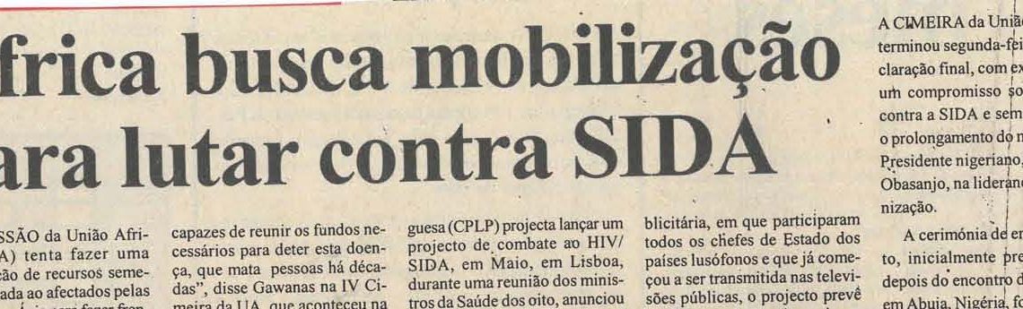 África busca mobilização para lutar contra SIDA – 02 de Fevereiro de 2005