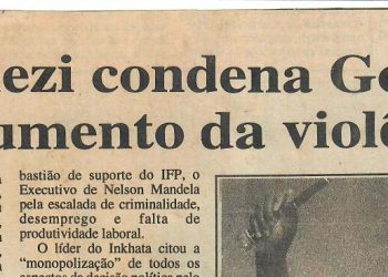 África do Sul – Buthelezi condena Governo pelo aumento da violência – 23 de Abril de 1997