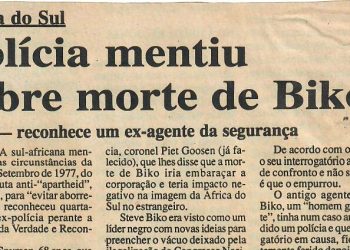 África do Sul – Polícia mentiu sobre a morte de Biko – 12 de Setembro de 1997