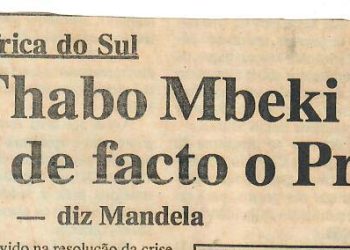 África do Sul – Thabo Mbeki é de facto o Presidente – 03 de Setembro 1997