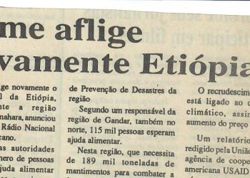Fome aflige novamente Etiópia – 19 de Julho de 1997