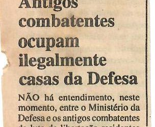 Em Nampula – Antigos combatentes ocupam ilegalmente casas da Defesa – 05 de Julho de 1997