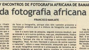 A fase da fotografia africana de hoje – 02 de Fevereiro de 2005