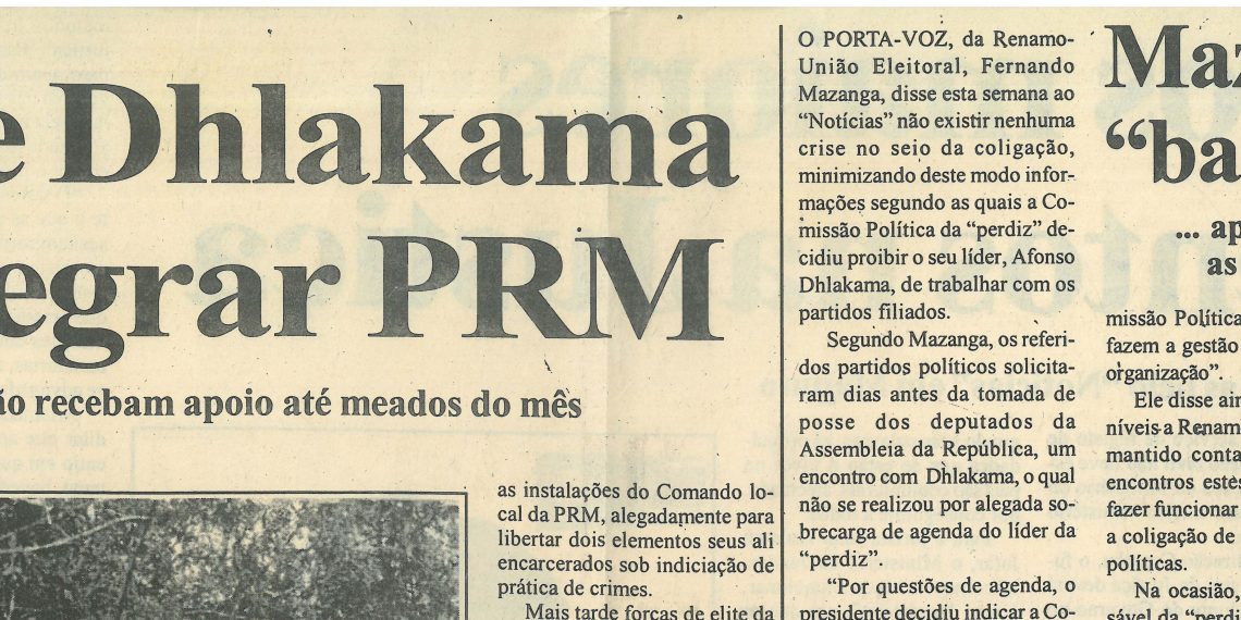 Em Cheringoma – Guardas de Dhlakama querem integrar PRM – 10 de Fevereiro de 2005