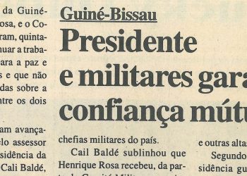 Guiné-Bissau – Presidente e militares garantem confiança mútua – 12 de Março de 2005
