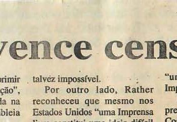 Liberdade de Imprensa – Tecnologia vence censura – 05 de Maio de 1997