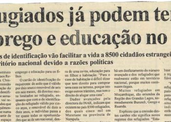 Refugiados já podem ter emprego e educação no país – 14 de Fevereiro de 2005
