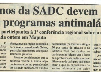 Governos da SADC devem apoiar programas antimalária – 17 de Maio de 1997