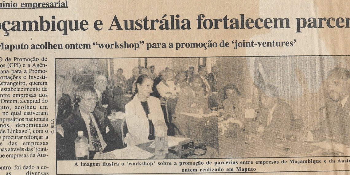 No domínio empresarial – Moçambique e Austrália fortalecem parcerias – 01 de Novembro de 2000