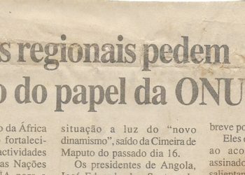 RDCongo – Líderes regionais pedem reforço do papel da ONU e OUA – 31 de Outubro de 2000