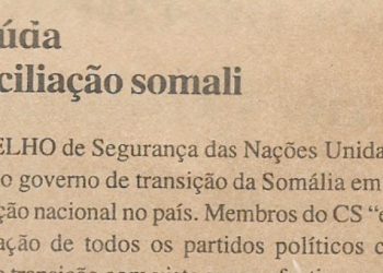 Conselho de Segurança das Nações Unidas saúda reconciliação somali – 28 de Outubro de 2000