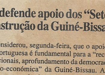 CPLP defende apoio dos “Sete” à reconstrução da Guiné-Bissau – 01 de Novembro de 2000