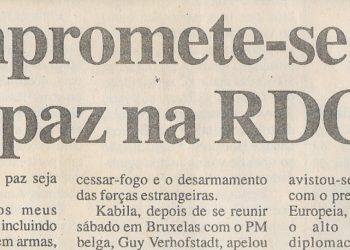 Kabila compromete-se a relançar acordos de paz na RDCongo – 05 de Fevereiro de 2001
