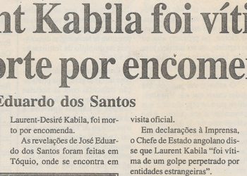 Laurent Kabila foi vítima de “morte por encomenda” – revela Eduardo dos Santos – 01 de Fevereiro de 2001
