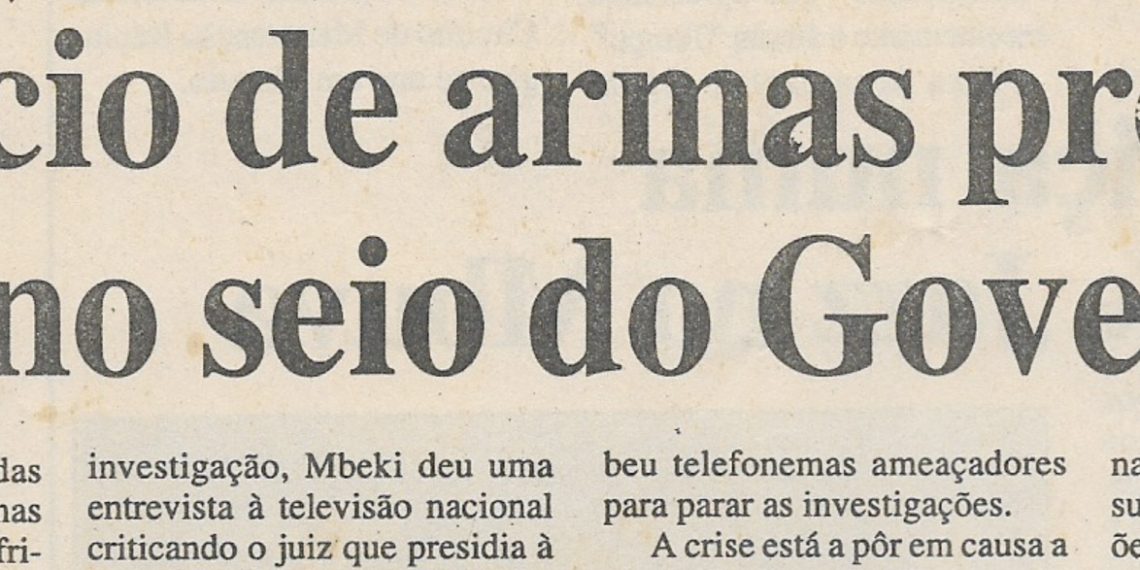 África do Sul – Negócio de armas provoca crise no seio do Governo – 02 de Fevereiro de 2001