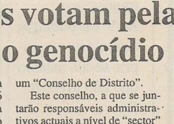 Ruandeses votam pela primeira vez desde o genocídio – 06 de Março de 2001