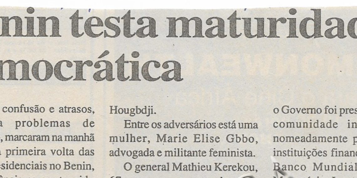 Benin testa maturidade democrática – 05 de Março de 2001