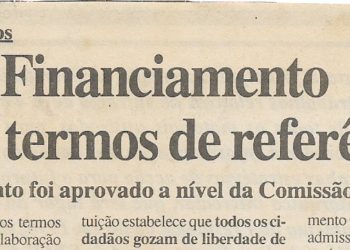 Partidos políticos – Lei do Financiamento já tem termos de referências (Moçambique) – 17 de Maio de 2000