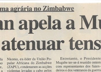 Crise da reforma agrária no Zimbabwe – Annan apela a Mugabe para atenuar tensão – 20 de Abril de 2000
