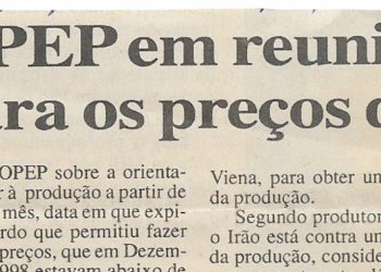 OPEP em reunião decisiva para os preços de petróleo – 27 de Março de 2000