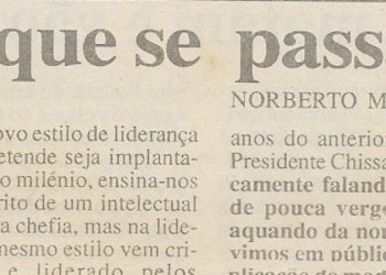 O que se passa na UFICS! – 27 de Março de 2000