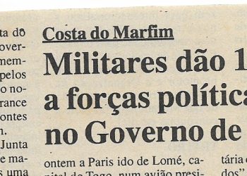 Costa do Marfim – Militares dão 11 pastas a forças políticas no Governo de transição – 04 de Janeiro de 2000