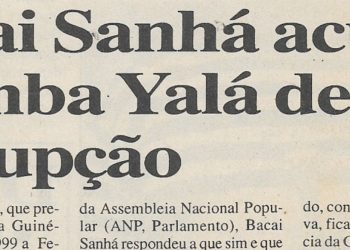 Bacai Sanhá acusa Kumba Yalá de corrupção – 25 de Março de 2000