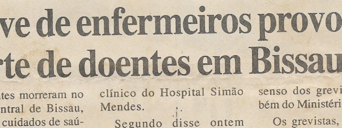 Greve de enfermeiros provoca morte de doentes em Bissau – 13 de Janeiro de 2000