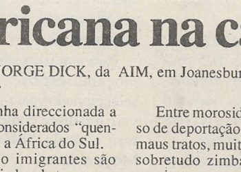 Polícia sul-africana na caça aos ilegais – 28 de Março de 2000