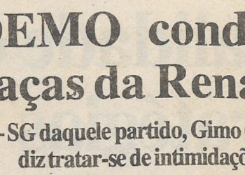 Partido Democrático de Moçambique (PADEMO) condena ameaças da Renamo – 14 de Janeiro de 2000