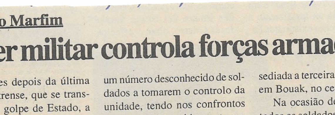 Costa do Marfim: Poder militar controla forças armadas – 31 de Março de 2000
